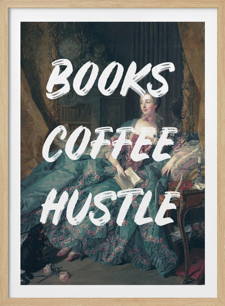 Bücherkaffeeweiß Ratioiso | Poster