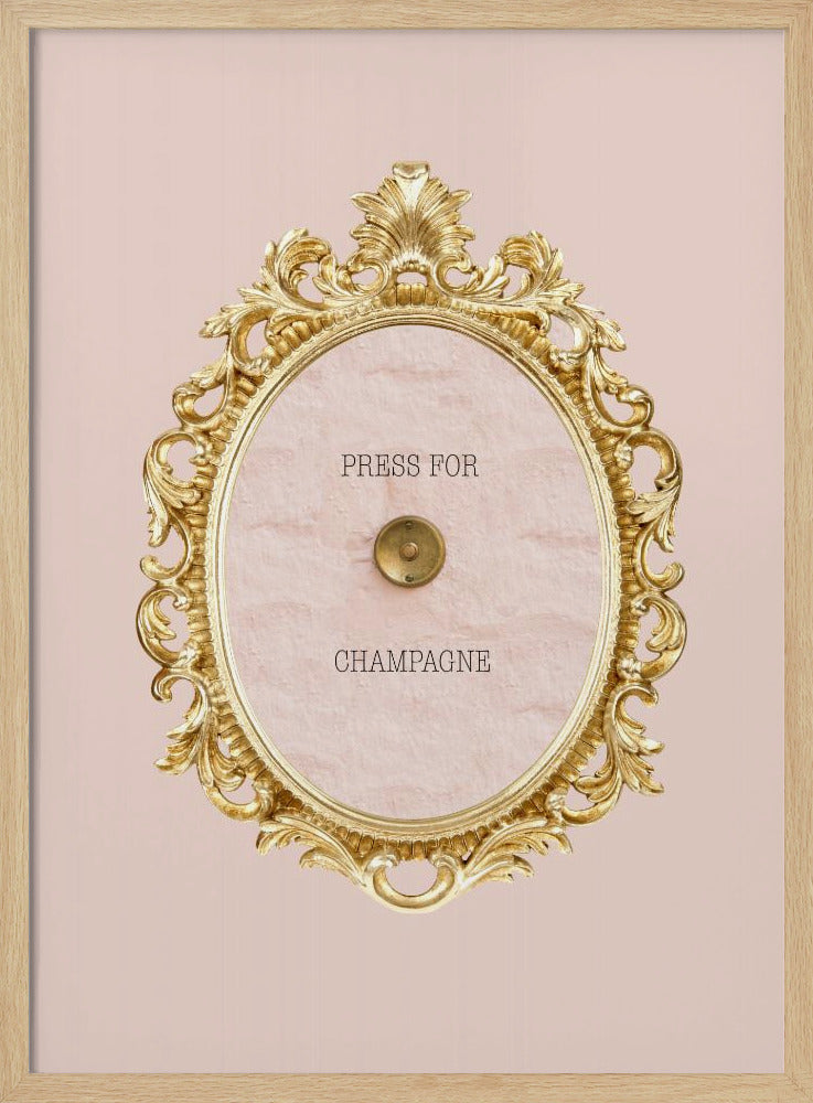 Presse für Champagnerrosa | Poster