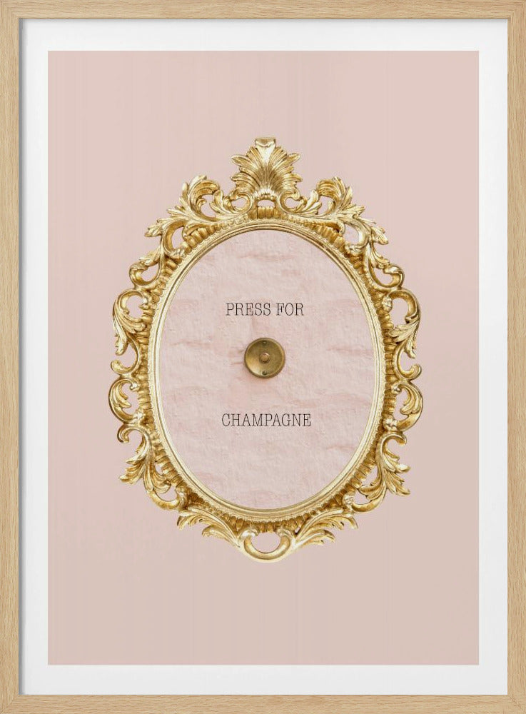 Presse für Champagnerrosa | Poster