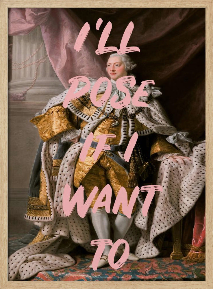 Kingposerpink Verhältnis 2x3 | Poster