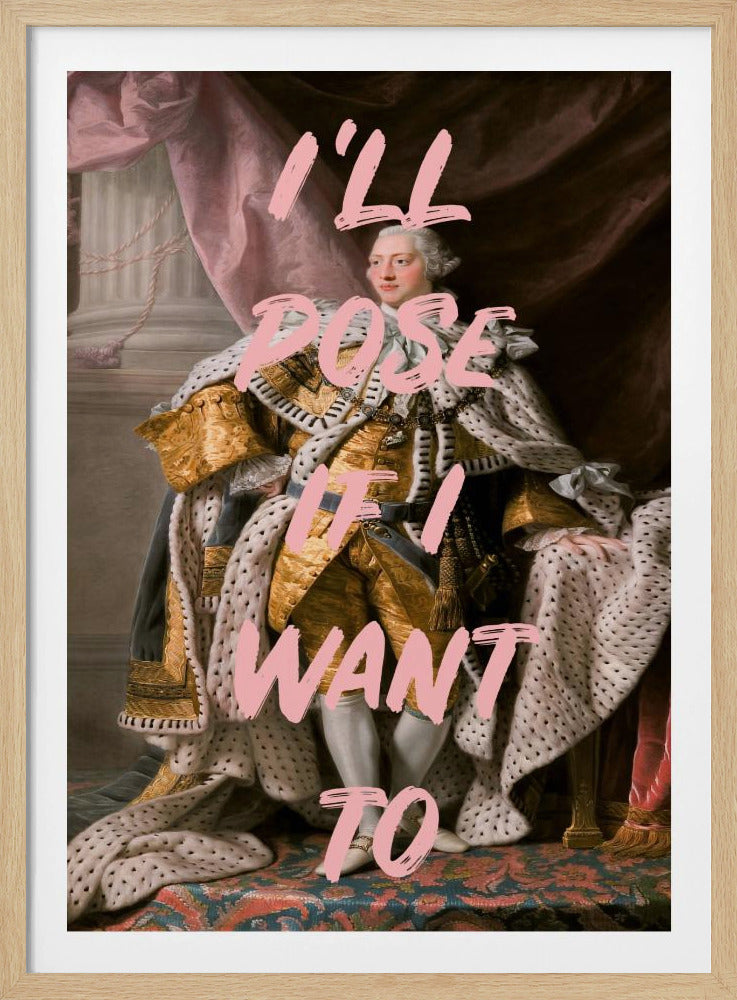 Kingposerpink Verhältnis 2x3 | Poster