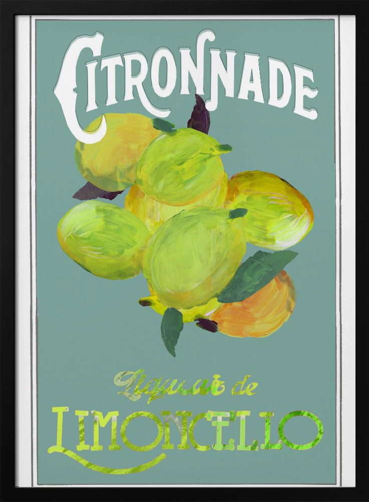 Citronnade Limoncello auf Blau | Poster