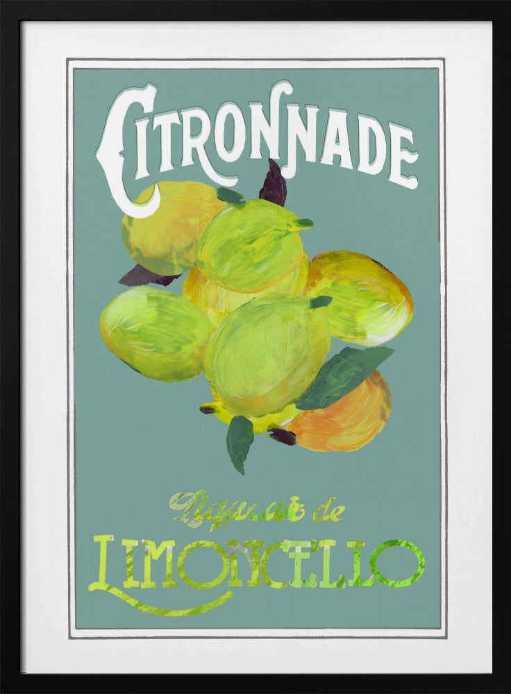 Citronnade Limoncello auf Blau | Poster