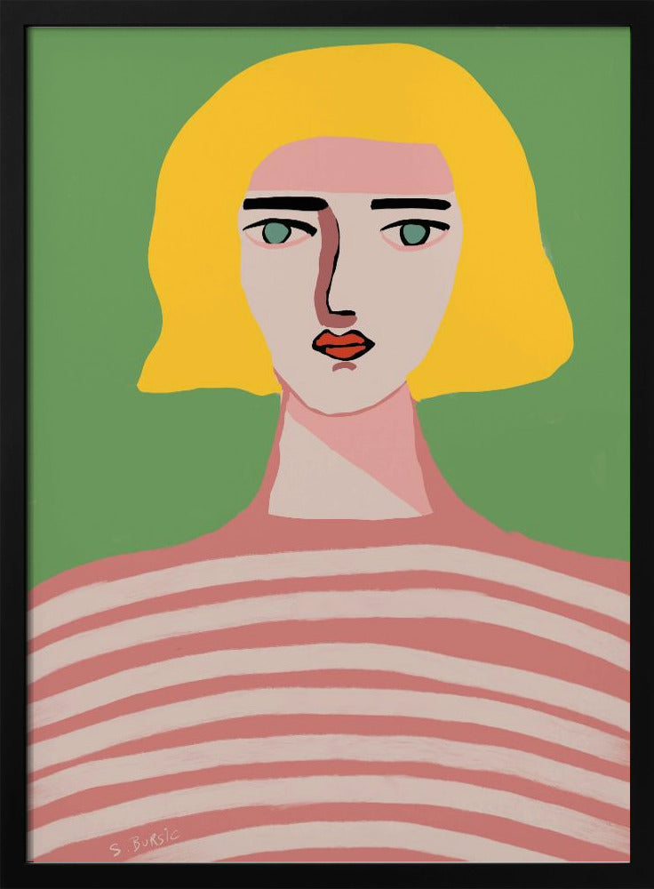Dame mit blonden Haaren | Poster