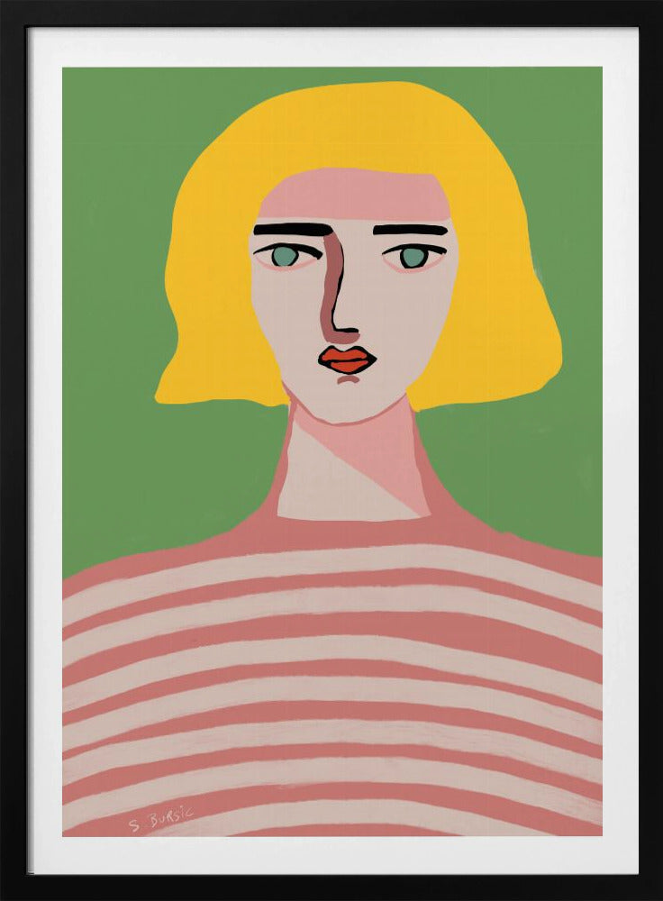 Dame mit blonden Haaren | Poster