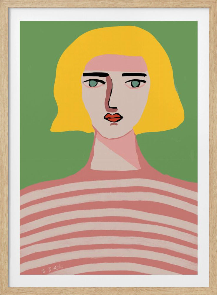 Dame mit blonden Haaren | Poster