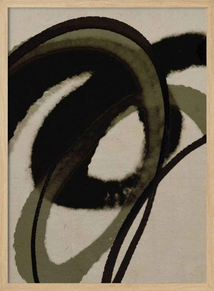 Inked Flowing Circles | Poster