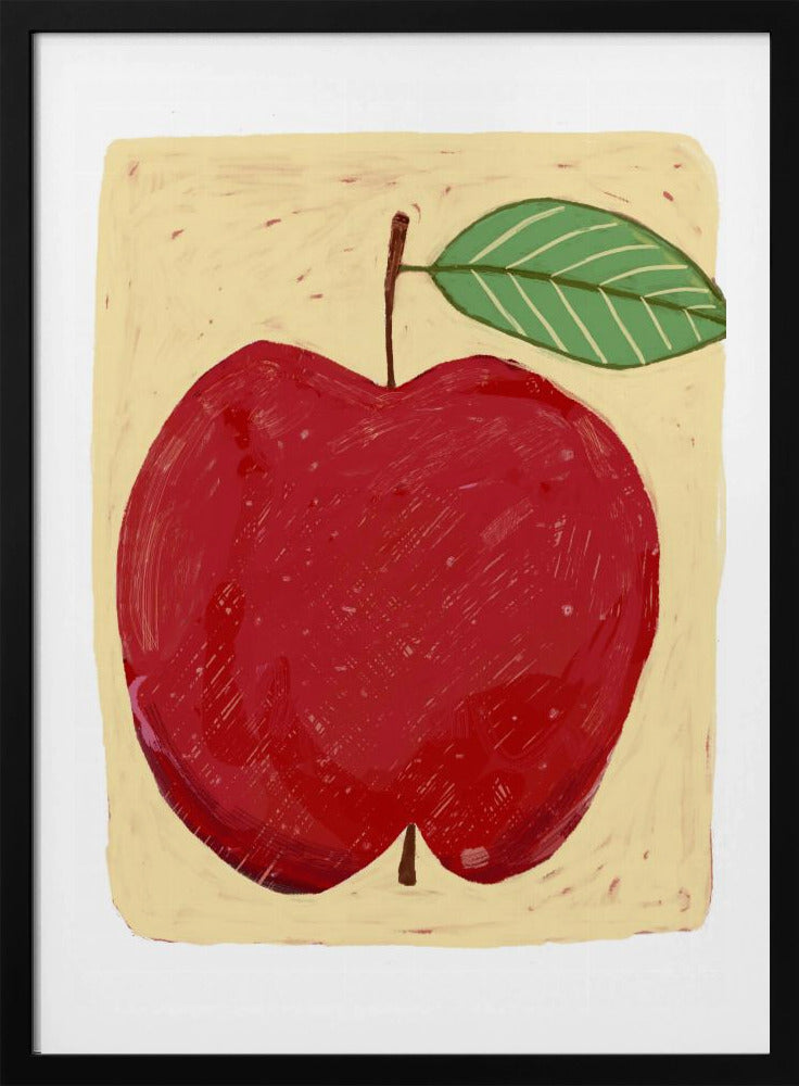 Großer roter Apfel | Poster