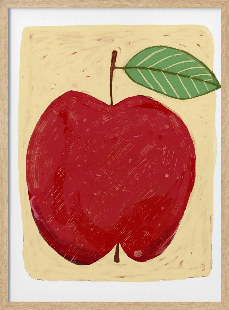 Großer roter Apfel | Poster