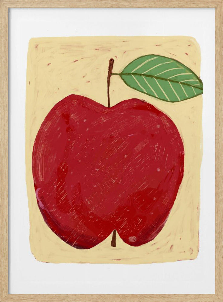 Großer roter Apfel | Poster