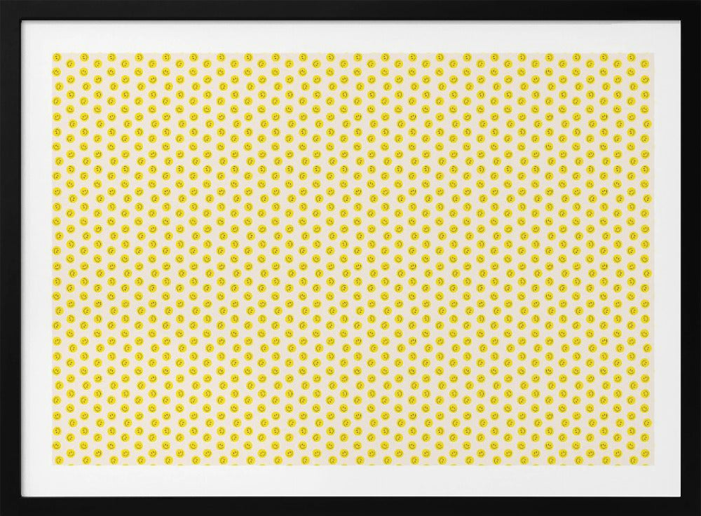 Gelbe Smileys (Musterdesign) | Poster