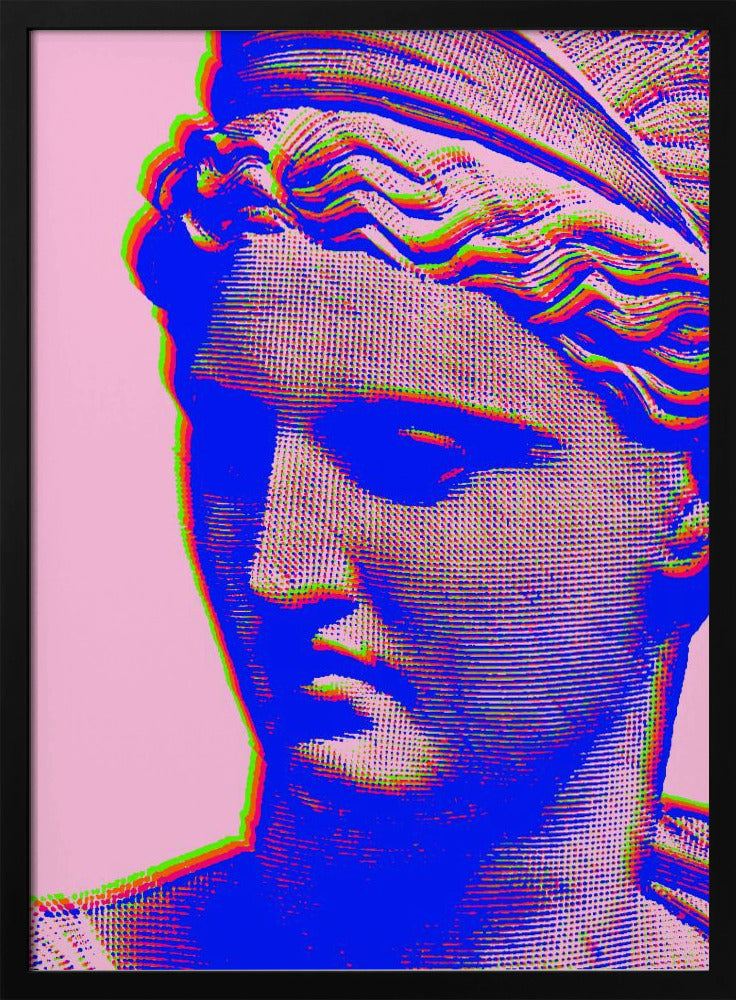 Vibrant Glitch Bust | Poster
