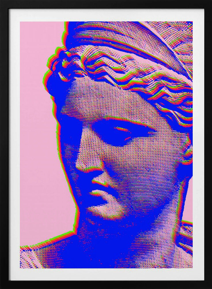 Vibrant Glitch Bust | Poster