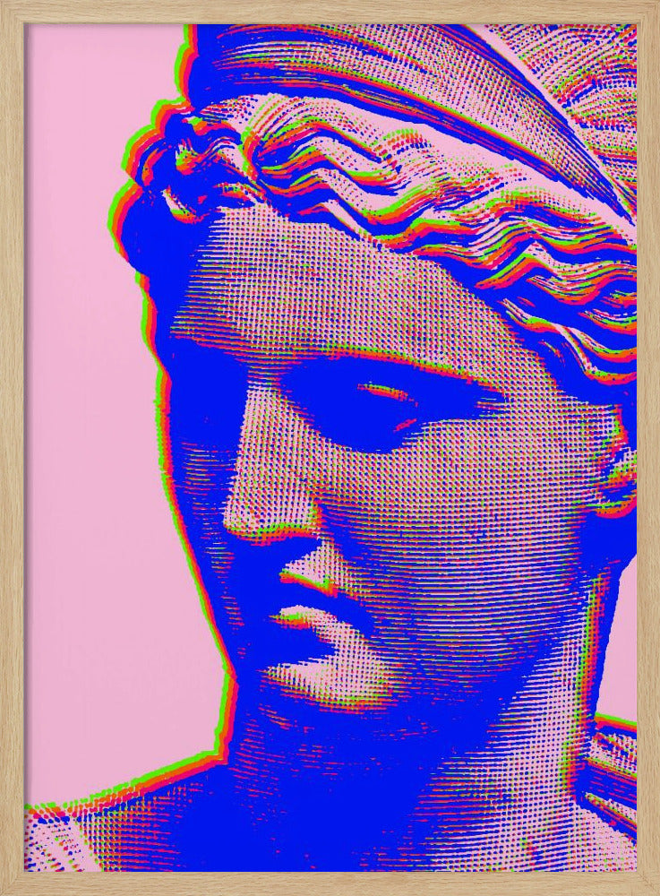 Vibrant Glitch Bust | Poster