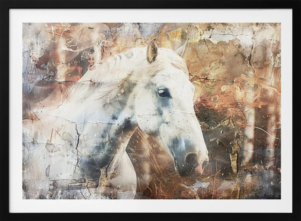 Pferd Tier Vintage Kunst Illustration Wandkunst 05 | Poster