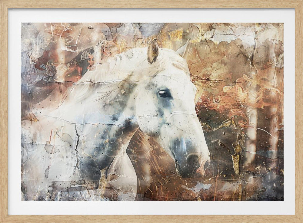 Pferd Tier Vintage Kunst Illustration Wandkunst 05 | Poster