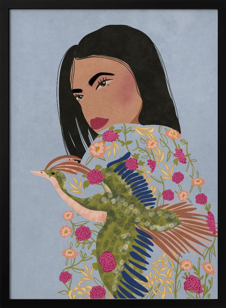 Girl with Crane | Poster