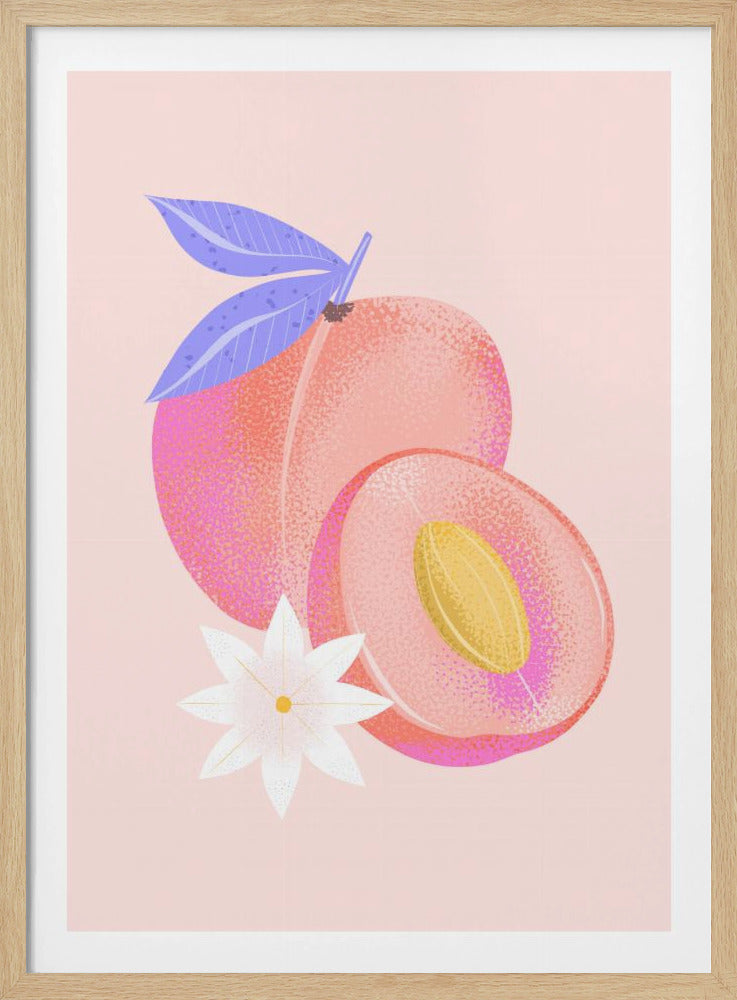 Strukturierter Pfirsich | Poster