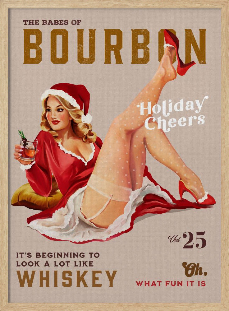 Babes of Bourbon Vol 25 Weihnachtsstimmung Weihnachts-Pinup | Poster