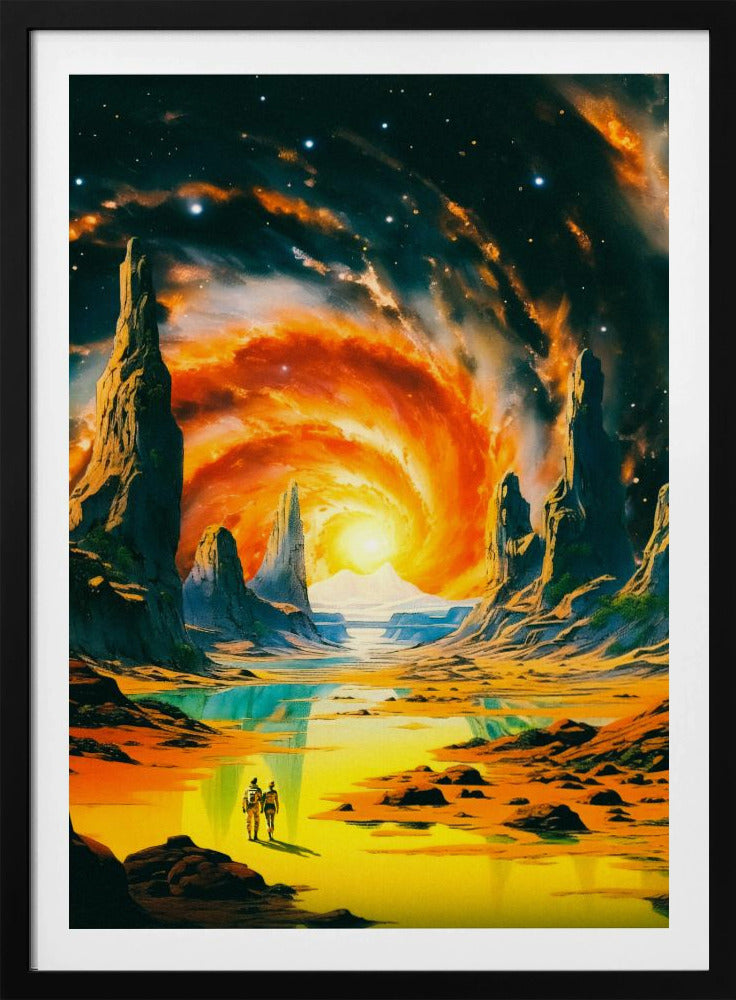 Romantischer Weltraumspaziergang | Poster