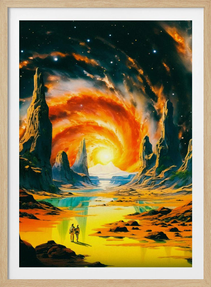Romantischer Weltraumspaziergang | Poster