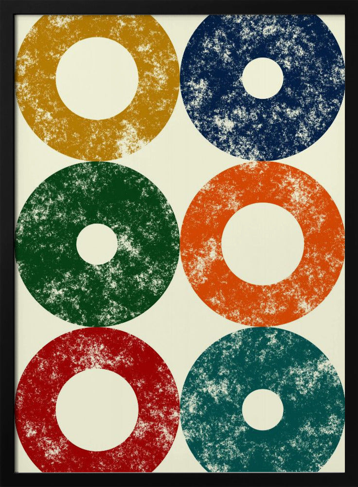 Bunte Kreise Reihe | Poster