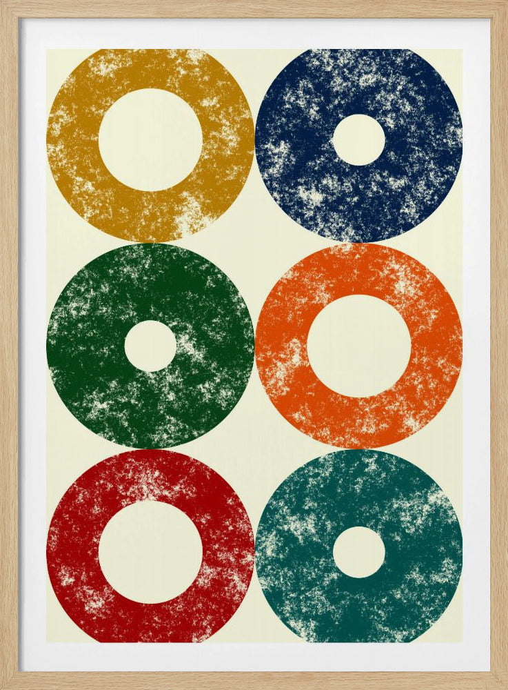 Bunte Kreise Reihe | Poster