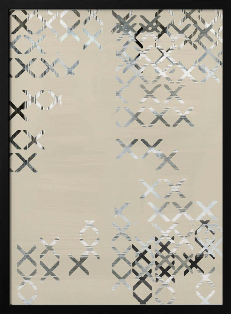 Minimal X Schwarz-Weiß-Komposition 1 | Poster
