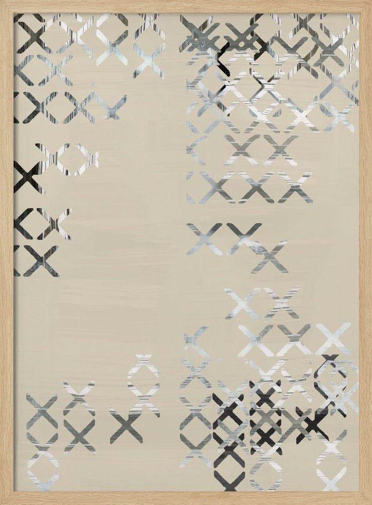 Minimal X Schwarz-Weiß-Komposition 1 | Poster