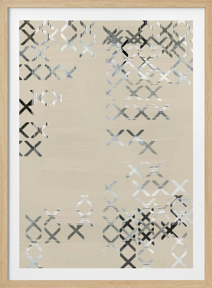 Minimal X Schwarz-Weiß-Komposition 1 | Poster