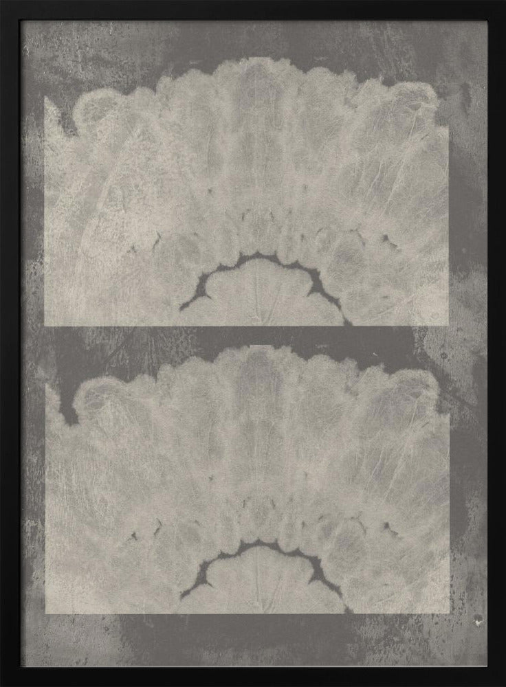 Batikspuren – Neutrales Abstraktes in Taupe und Weiß | Poster