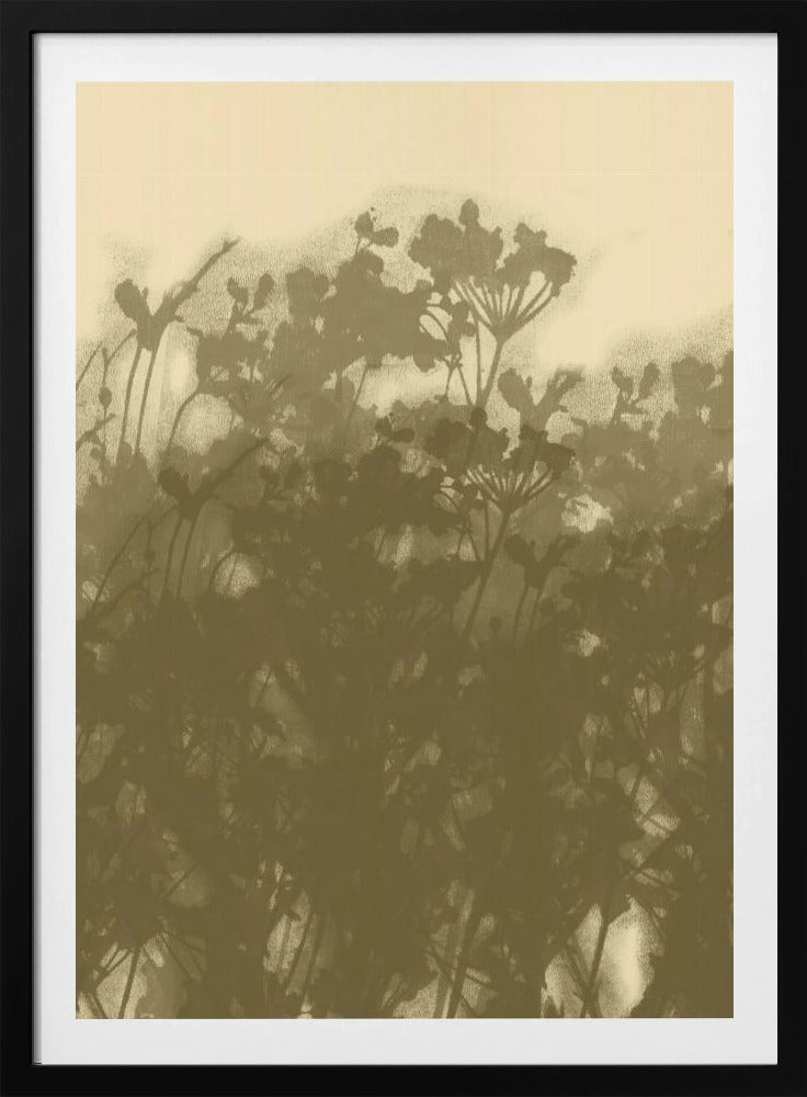 Neblige Wiese. Abstrakte botanische Kunst Nr. 2 | Poster