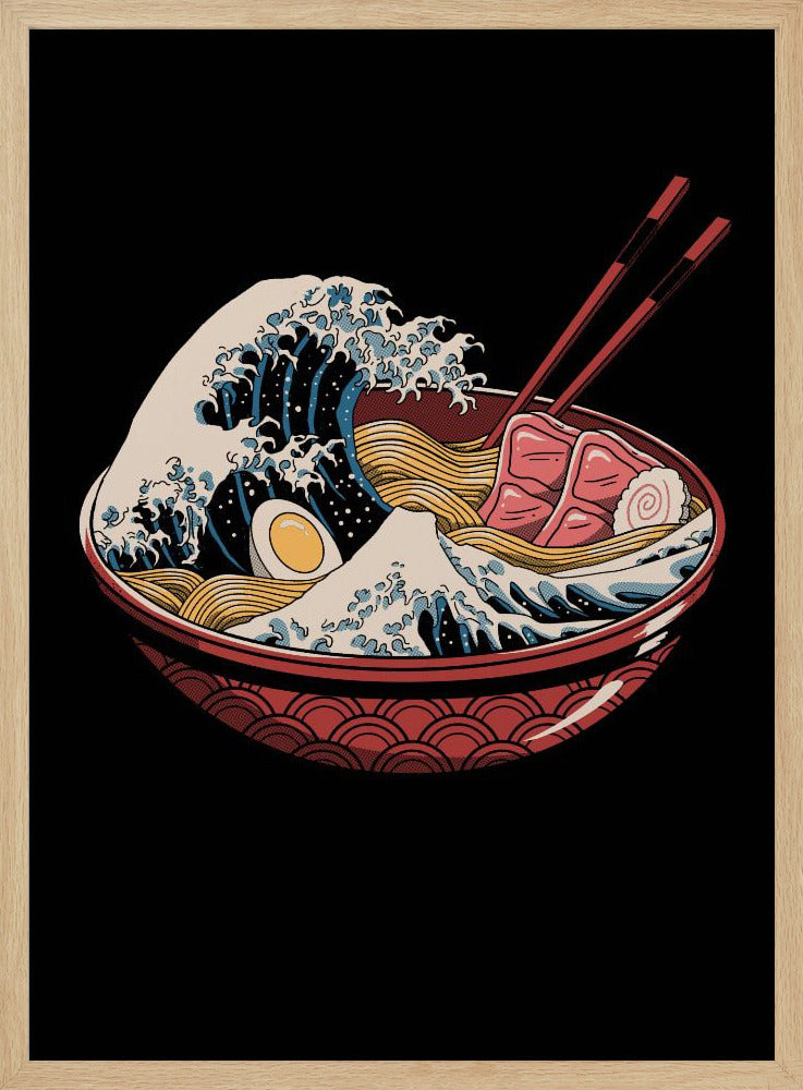 Große Ramen-Welle | Poster