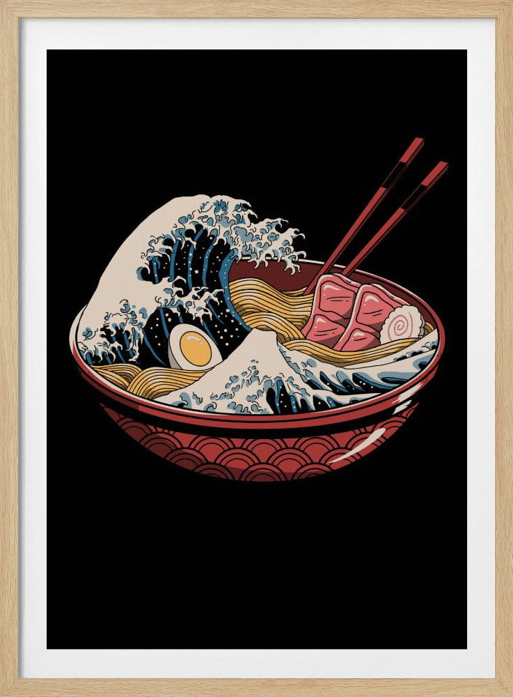 Große Ramen-Welle | Poster
