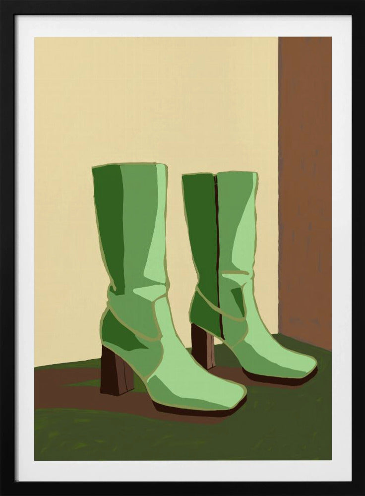 Grüne Stiefel | Poster