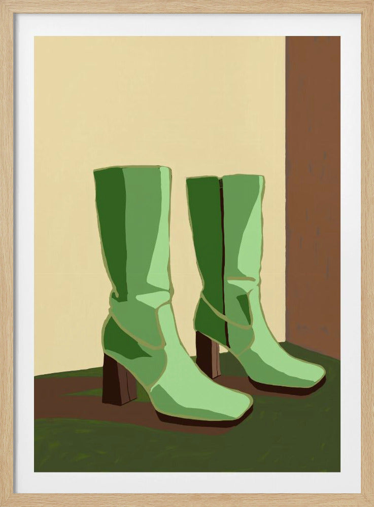Grüne Stiefel | Poster