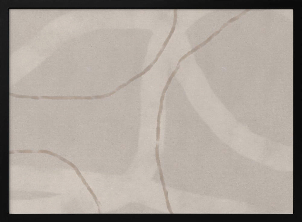 Neutrales abstraktes Aquarell. Minimalistisch in Pastellfarben Nr. 1 | Poster