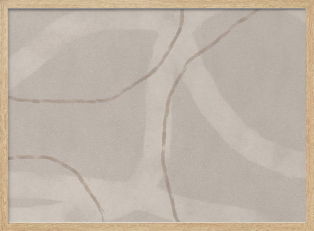 Neutrales abstraktes Aquarell. Minimalistisch in Pastellfarben Nr. 1 | Poster