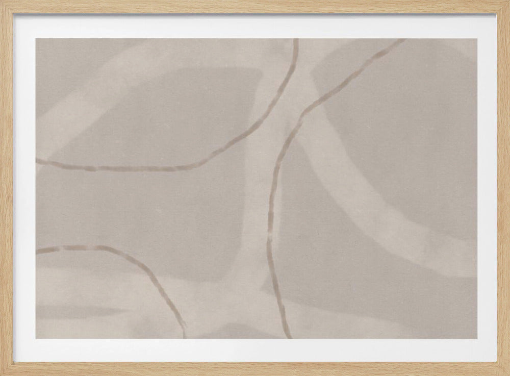 Neutrales abstraktes Aquarell. Minimalistisch in Pastellfarben Nr. 1 | Poster