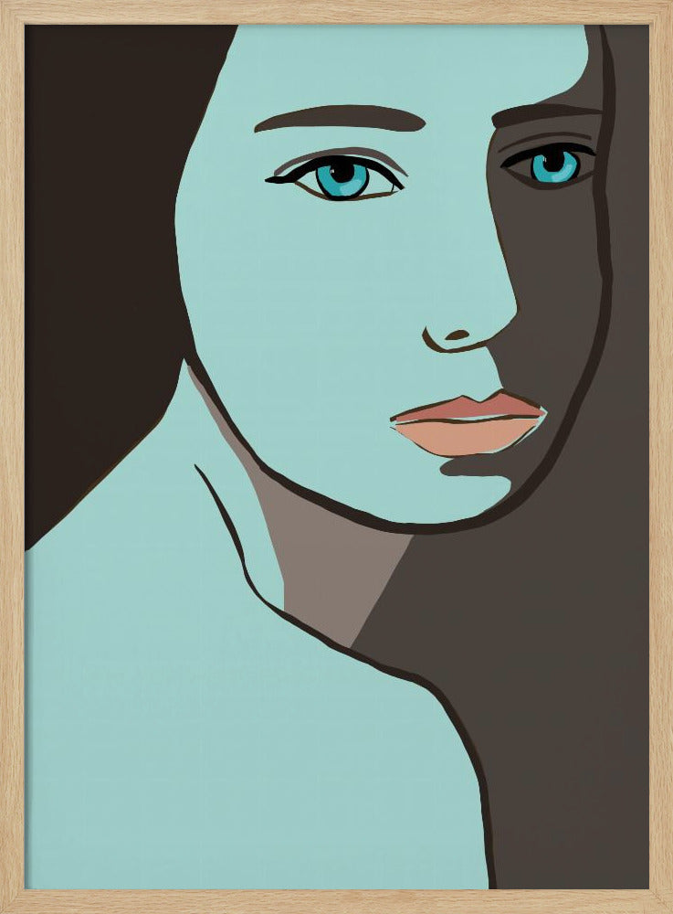Blaue Frau | Poster