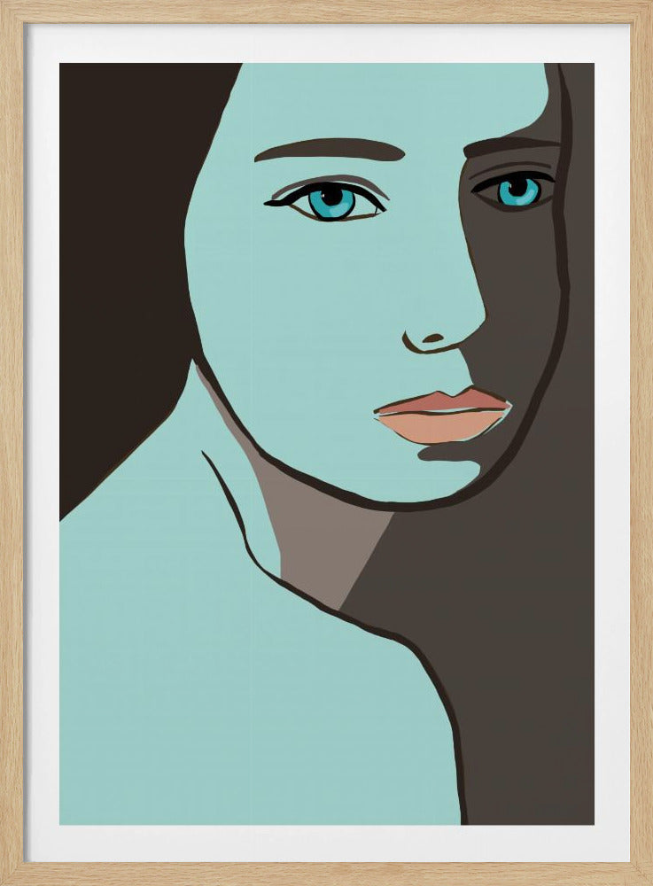 Blaue Frau | Poster