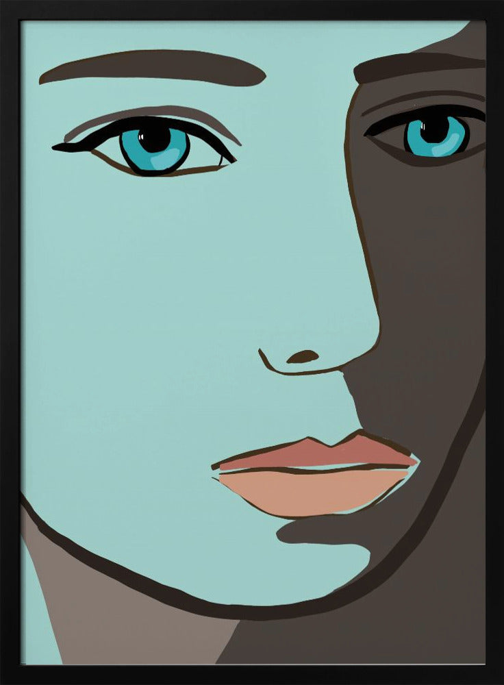 Blaues Gesicht | Poster