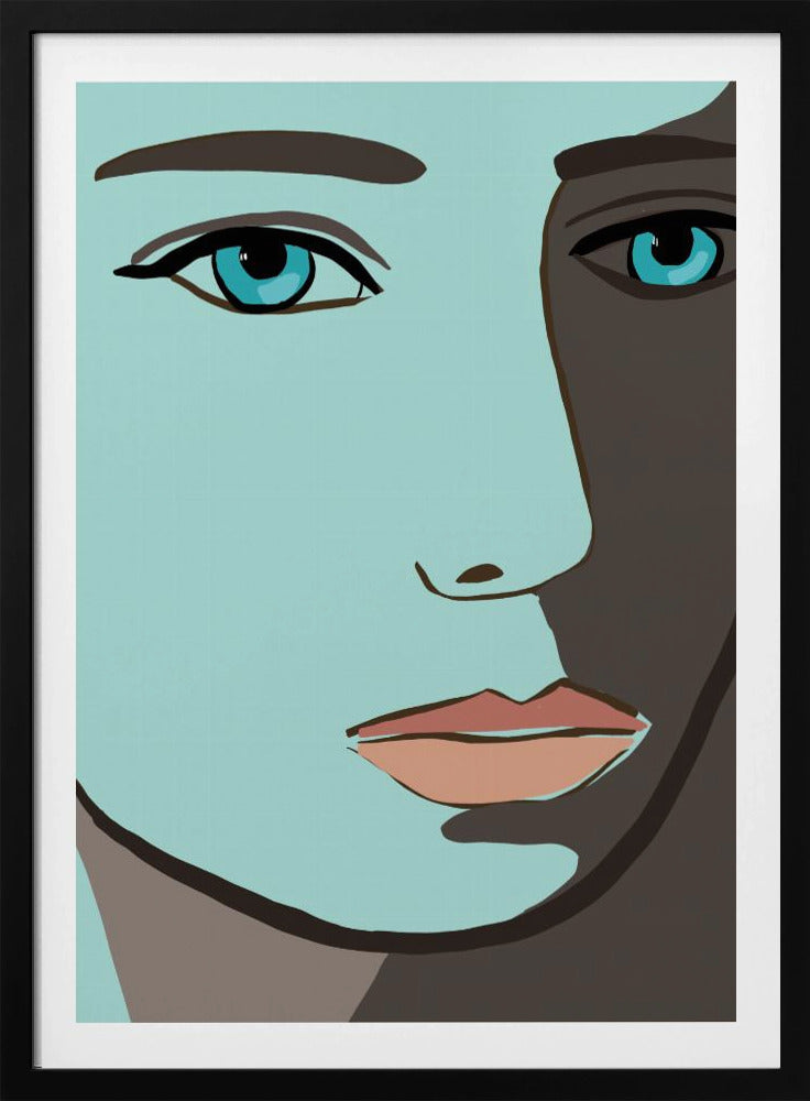 Blaues Gesicht | Poster