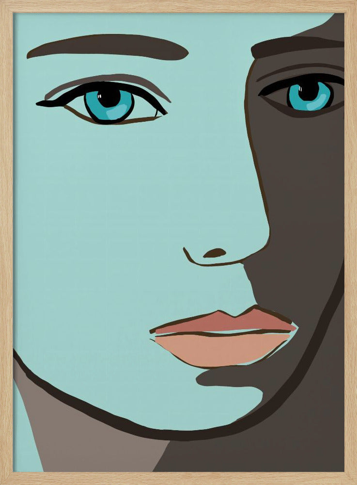 Blaues Gesicht | Poster