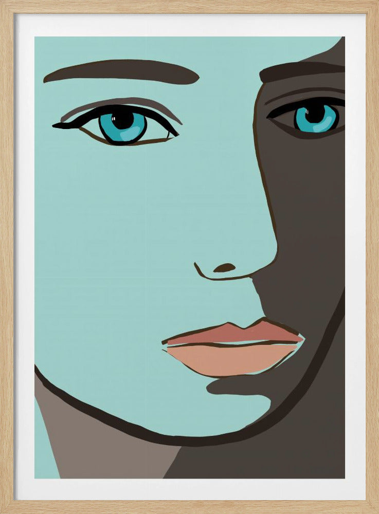 Blaues Gesicht | Poster
