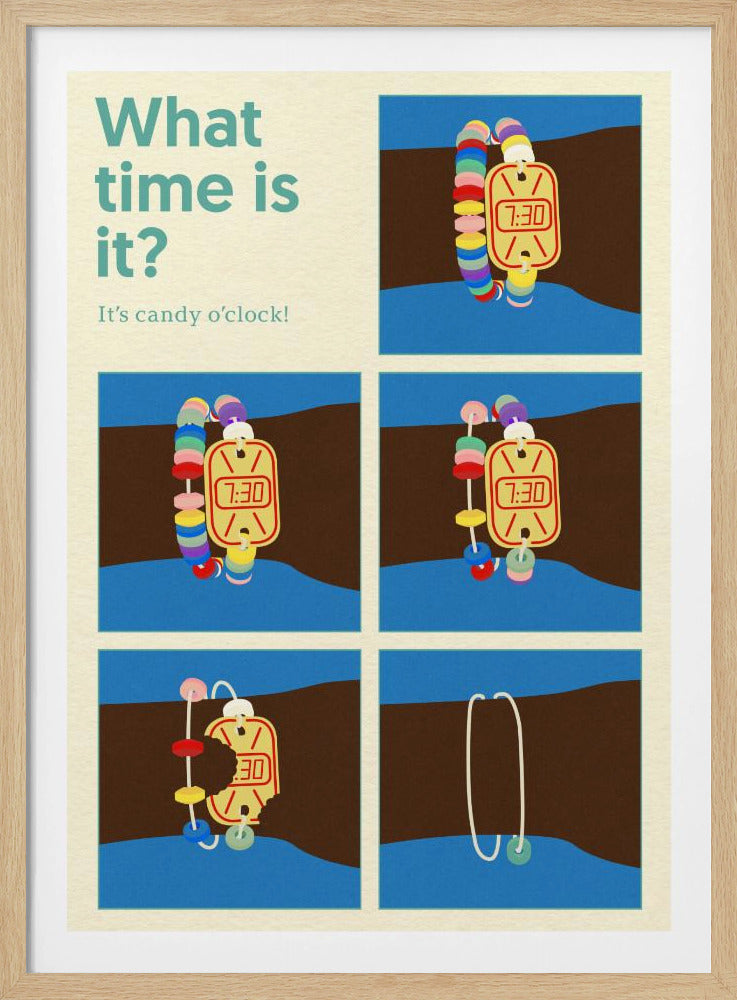 Poster Candy Clock | Poster