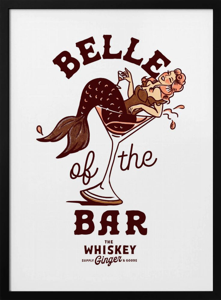 Belle of the Bar Meerjungfrau Pin-Up Art | Poster