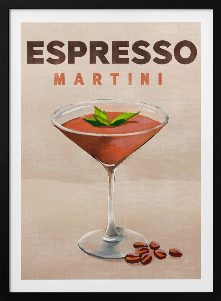 Espresso Martini Cocktail Bar Decor | Poster