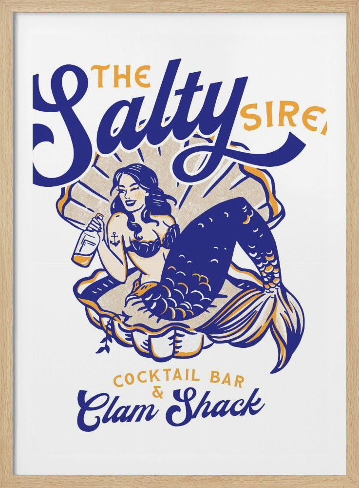 Salty Siren Cocktail Bar & Clam Shack Meerjungfrau | Poster