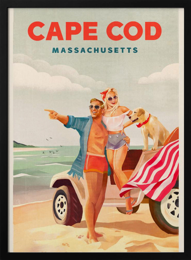 Cape Cod, Massachusetts, Sommer-Strandkunst, Poster